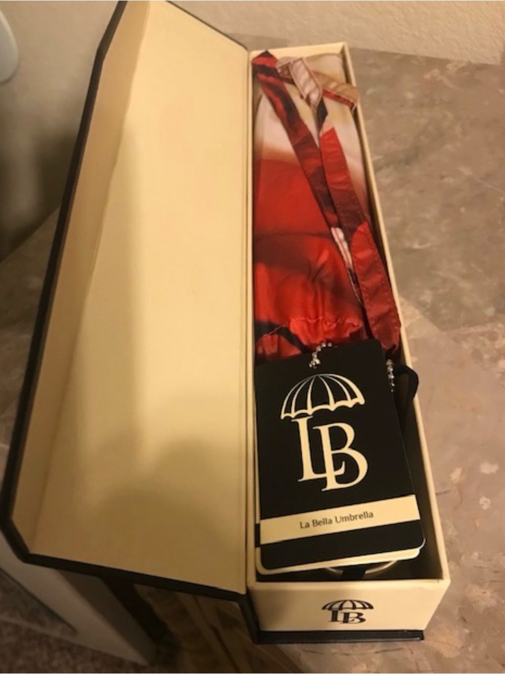 La Bella Umbrella Red Compact Umbrella